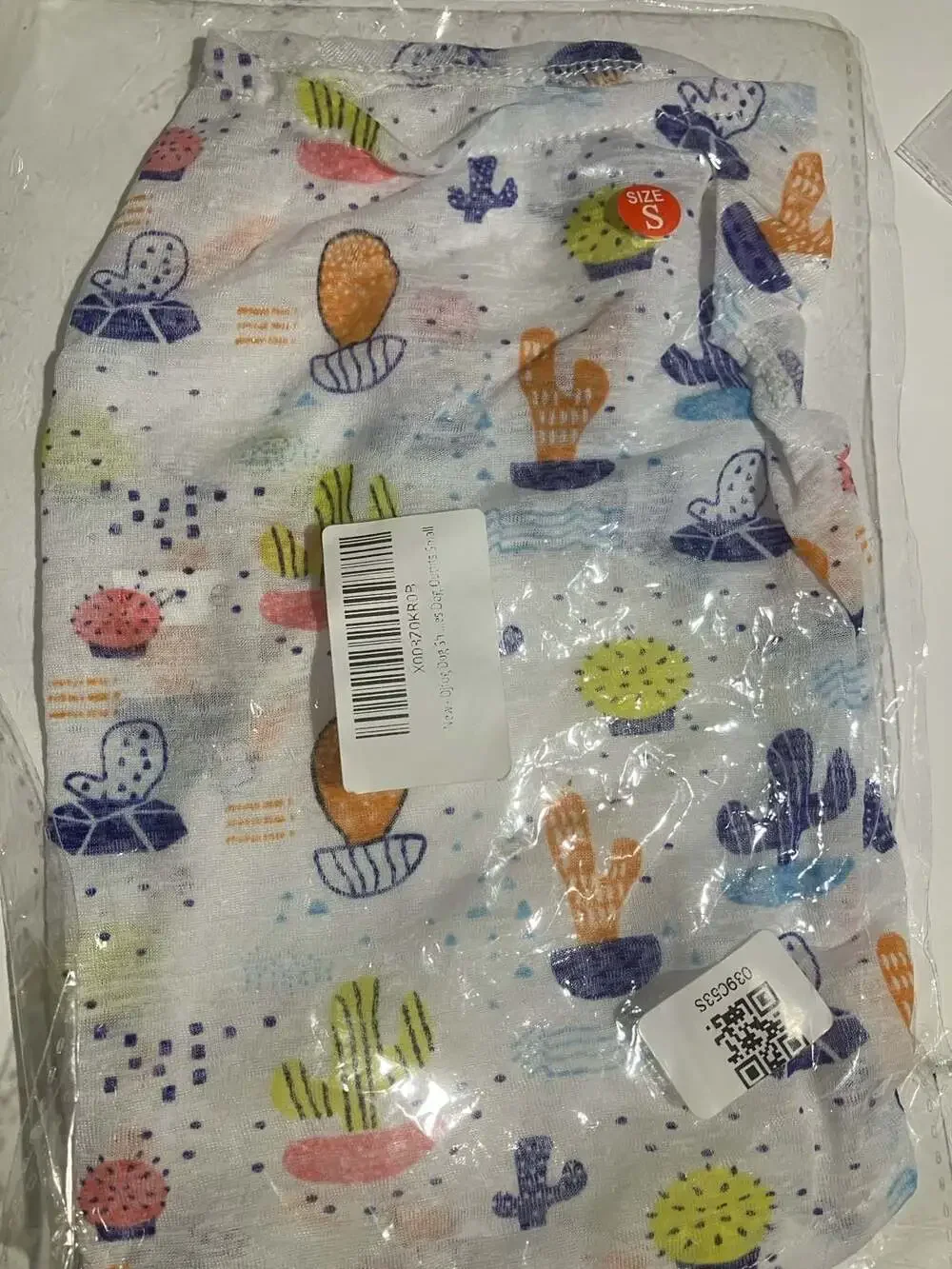 Djfog Cactus Print Dog Shirt Small Dog Outfit